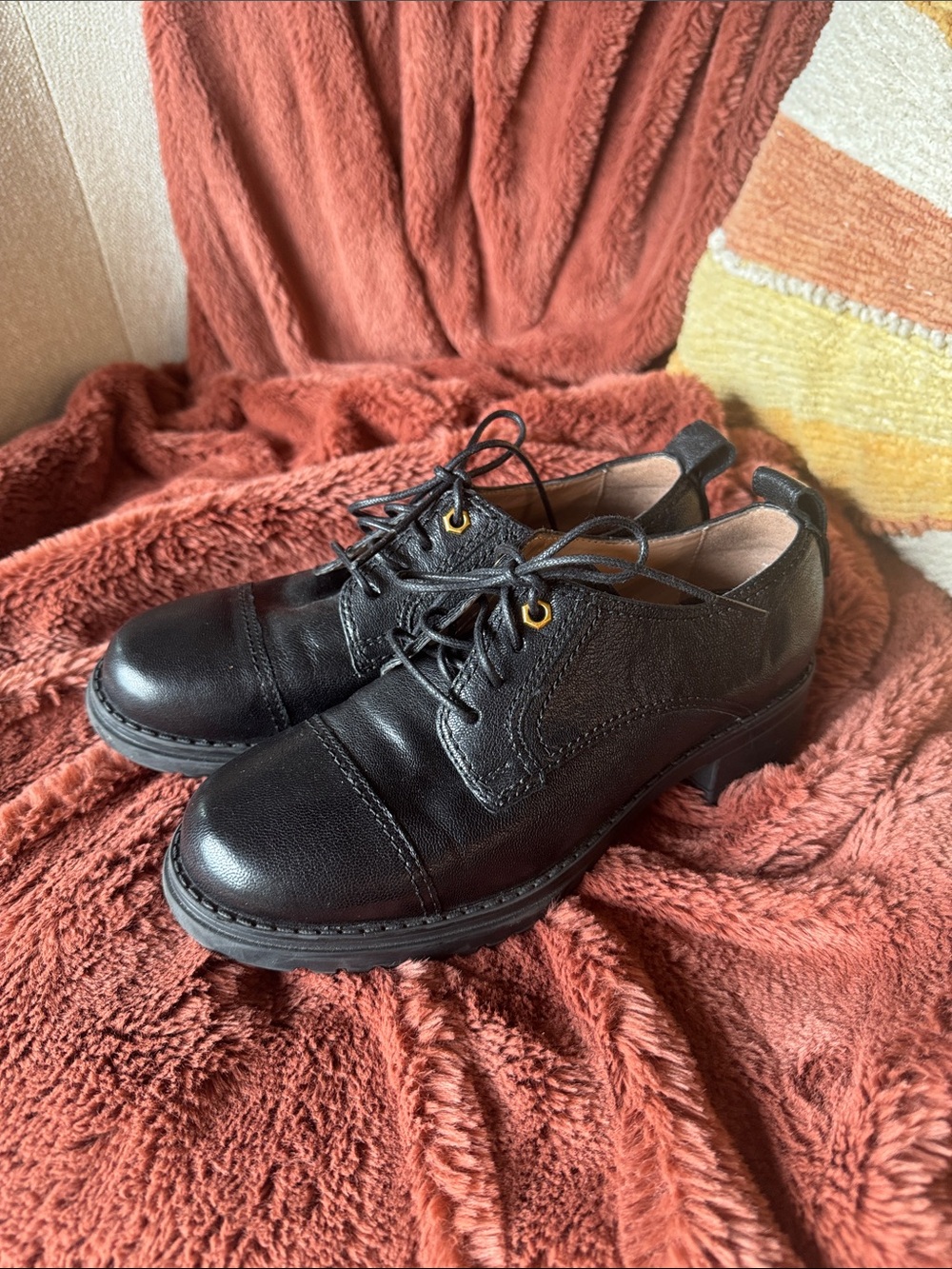 Cole Haan Black Leather Women’s Camea Block Heel